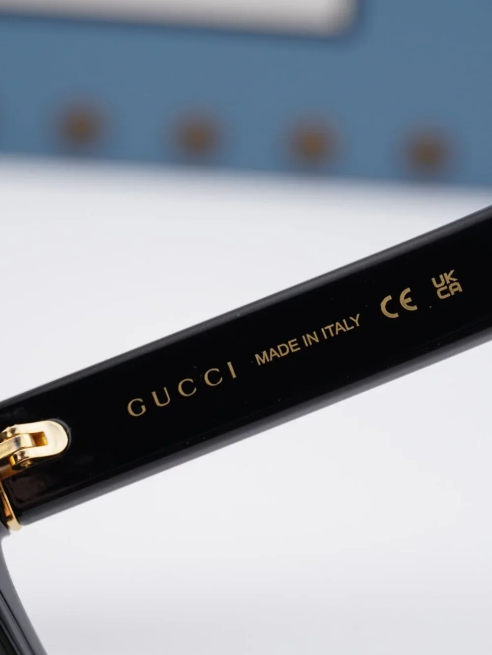 Gucci GG1135S 001 Square Sunglasses - Black\Green Polarized